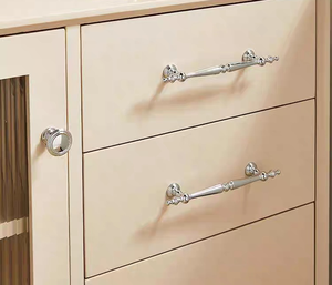 Poignée de meuble en laiton massif doré brillant Liushan SANTAYA, moderne, durable, pour hôtel, rectangle, armoire, commode, cuisine - Product Image 6