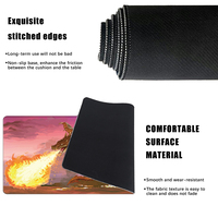 Tapis de jeu de cartes en néoprène personnalisé, base antidérapante, tapis de jeu de table TCG, bords cousus pour jeux de société