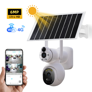 Nhà Máy Bán buôn ống kính kép giám sát thông minh ngoài trời Pin không dây wifi 4 gam LTE IP CCTV Hệ thống an ninh năng lượng mặt trời cctv camera - Product Image 1