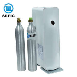 SEFIC 0.6L Pequeño <span class=keywords><strong>Co2</strong></span> Cartucho Cilindro <span class=keywords><strong>Co2</strong></span> Tanque para uso de agua de soda de cocina - Product Image 2