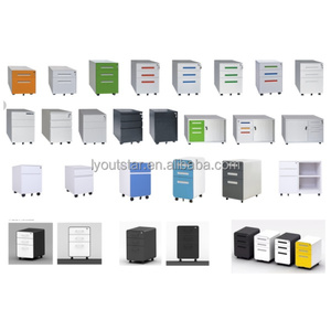 Armoires de rangement en acier à 3 tiroirs de 300 mm de largeur, vente chaude, meuble mobile vertical en métal - Product Image 4