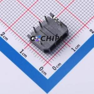 436500303 Wire-to-Board Pin Header Bent Lead Through Hole,P=3mm Connector 1x3P 3mm Right Angle Insert Micro-Fit (MX 3.0) - Product Image 1