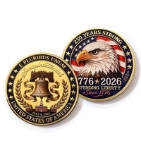 Monete personalizzate del Cile con custodia, economiche, in lega di zinco 3D, ottone, metallo smaltato, oro, argento, monete souvenir, monete sfida in metallo