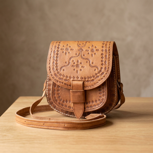 Handmade Genuine Leather Crossbody <b>Bag</b> Classic Style Durable Unisex <b>Travel</b> Accessory - Product Image 5