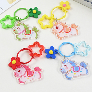 Acrylic Horse Year Custom Cartoon Cute Pony Student Backpack Accessories Pendant New Year Gift Fashion Trend - Product Image 2