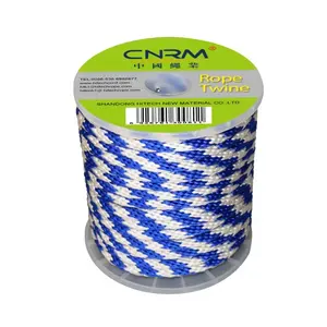5/8 X 200 Blue/White Rope Solid Braid Propylene Multifilament Derby Rope, Green