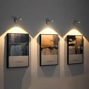 Applique Murale Sans Fil Rechargeable à Intensité Variable avec Détecteur de Mouvement pour Salon, Chambre à Coucher, Chevet – Projecteur Décoratif et Veilleuse Murale - Product Image 2