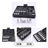 Kit d'outils multifonctionnel professionnel de 34 pièces en gros avec étui, tournevis hexagonal en forme de fleur