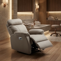 Fauteuil de pédicure électrique inclinable avec massage, canapé monoplace en cuir PU, mobilier de salon de beauté pour spa