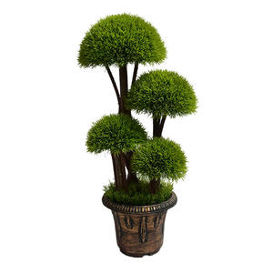 Árbol Artificial Decorativo para Interiores y Exteriores SPSS4, Estilo Hongo, Ciprés/Pino/Cedro, Bonsái Artificial - Product Image 4