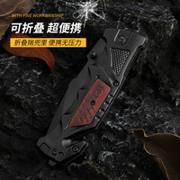 Couteau pliant en acier inoxydable pour le dropshipping Shopify, couteau de survie, d'autodéfense, tactique, portable, tranchant, pour fruits