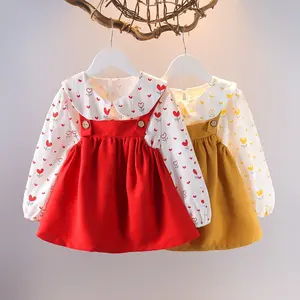 Wholesale autumn winter baby children's girls clothes long sleeve princess little girl's clothing dresses