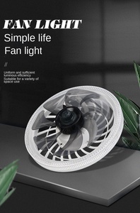 พัดลมเพดานมีไฟ5ใบพัดประสิทธิภาพสูงพัดลมเพดานควบคุมระยะไกลพร้อมไฟ LED ใช้ห้องนอนห้องนั่งเล่น - Product Image 2