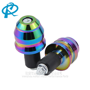 Enchufe de manillar de motocicleta de aleación de aluminio colorido bloque de equilibrio resistente a caídas para enchufe de manillar Universal - Product Image 1