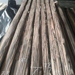 工場AAグレード天然黒檀木ベニヤシート0.5mm厚さホテル家具用 - Product Image 5