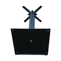 Piétement de table carré en fonte de sable lourd 450*450mm avec pied de nivellement réglable, monopied, pour table commerciale