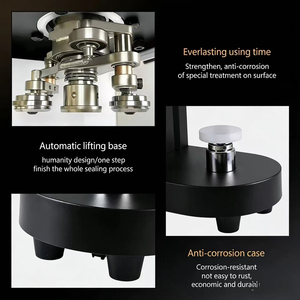 เครื่องปิดฝาขวด PET กึ่งอัตโนมัติ ราคาประหยัด แบบยกด้วยมือ สำหรับแก้วชาไข่มุกและน้ำผลไม้ - Product Image 4