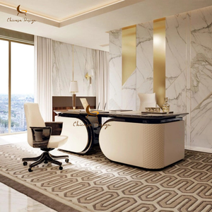 Moderno di lusso in legno solido Reception tavolo da tavolo <span class=keywords><strong>e</strong></span> sedia per la casa Cffice - Product Image 1