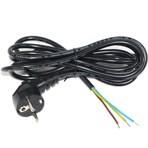Cordon d'alimentation électrique standard européen de 0.75mm type <span class=keywords><strong>f</strong></span> schuko à 3 broches pour fils ouverts dénudés - Product Image 2