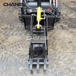 Mini-Kompakt lader Diesel-Kettenlader-Aufsatz Stumpf greifer für den Bau Zum Verkauf angeboten - Product Image 6