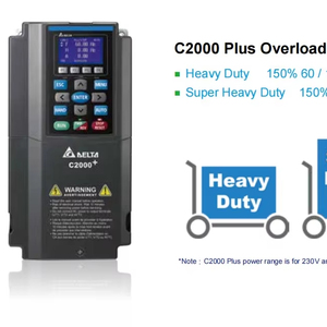 Variador de Frecuencia Delta 45kW C2000Plus AC Trifásico 380V 50HP de Alta Resistencia para Mezcladoras y Agitadores en la Industria Química - Product Image 1