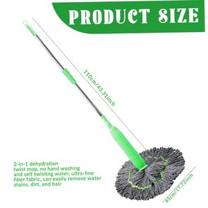 Thấm Khử Trùng Khô Và Ướt Dual-Sử Dụng Hộ Gia Đình Rửa Tay Miễn Phí Tự Vặn Tre Lau Làm Sạch Sàn - Product Image 6