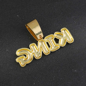 Hot Selling OEM Iced Out Diamond Crystal <b>Necklace</b> Hip Hop Punk Women Jewelry Letter Rhinestone King Letter Pendant <b>Necklace</b> - Product Image 4