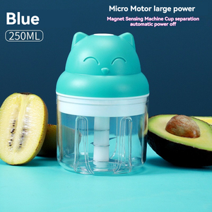 <span class=keywords><strong>Mini</strong></span> licuadora multifuncional inalámbrica, hoja de acero inoxidable, picadora de carne de grado alimenticio, tazón, inicio con un clic - Product Image 2