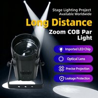 Projecteur de scène LED Zoom Par Can 200W avec ventilateur silencieux, protection contre la surchauffe, blanc froid et blanc chaud pour événements et concerts