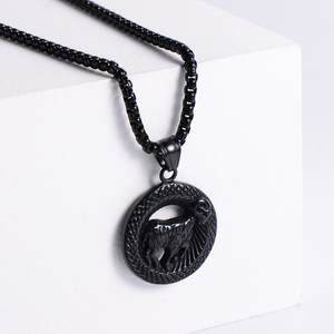 Nouveau collier du <span class=keywords><strong>zodiaque</strong></span> à 12 signes, collier de mode exagéré, collier en acier inoxydable pour hommes et femmes, bijoux du <span class=keywords><strong>zodiaque</strong></span> à 12 signes - Product Image 6