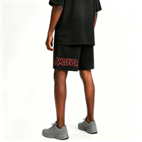 Shorts pour hommes AMLClever Premium 275GSM en coton épais 100% coupe ample avec taille élastique et cordon de serrage pour le streetwear, la randonnée et les voyages