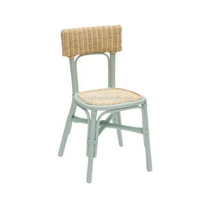 Chaise pour enfants en rotin faite à la main, légère, design moderne et sécurisé, pour salon, cuisine, fête d'anniversaire, mobilier pour enfants - Product Image 1