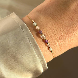 Pulsera de cuerda de moda creativa de doce constelaciones transfronterizas, piedra Natural duradera con estilo para parejas, puesto de mercado nocturno - Product Image 3