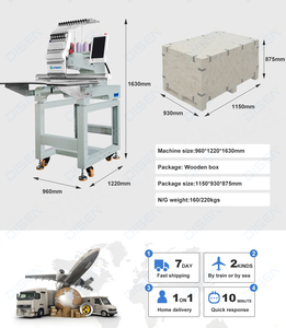 Máquina de Bordar Computarizada de Una Cabeza, 12-15 Agujas, 40*60cm, 1200 RPM, para Uso Doméstico, Nueva Condición - Product Image 2