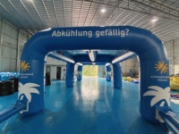 Arche gonflable multi-couleurs certifiée CE, résistante à l'eau, avec système de brumisation, pour événements extérieurs et camping