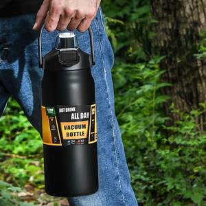 Deporte al aire libre 26oz 32oz 40oz 50oz 84oz de acero inoxidable de doble pared aislado al vacío termo grande botella de agua para acampar - Product Image 2