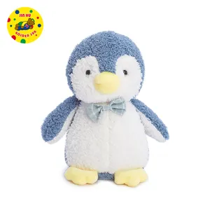 Molto carino piccola bambola personalizzata peluche blu morbido pinguino giocattoli di peluche per i bambini