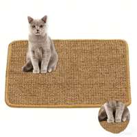 Tapis à gratter pour chat en sisal naturel, lit de repos et de jeu pour animaux, planche à gratter résistante à l'usure, coussin de protection pour chat, canapé pour chat