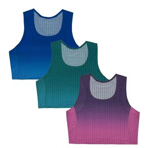 Rompi Wanita Tanpa Lengan untuk Musim Panas, Cepat Kering, Menyerap Keringat, Bahan Karet Bernapas untuk Atasan Aktif saat Lari Maraton - Product Image 1