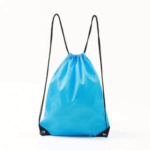 Polyester String <b>Backpack</b> Drawstring Organic Custom Terylene Bag Canvas Drawstring <b>Backpack</b> for Sports - Product Image 5