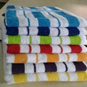 Elegante y absorbente 80% Algodón 20% poliéster Cabana rayas toallas de baño alfombras tejidas para bañera 20% poliéster - Product Image 5