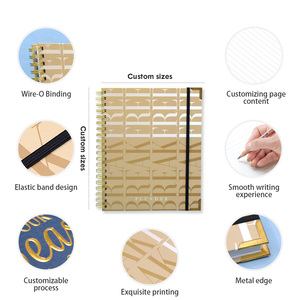 Agenda di Lusso <span class=keywords><strong>a</strong></span> <span class=keywords><strong>Quadretti</strong></span> 2026, Planner A5 con Anelli in PU e PP, con Tracker per il Budget e Stilo - Product Image 5