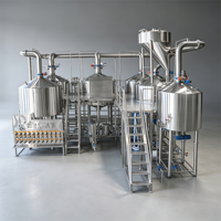 Brasserie à 5 cuves de 2000L, 3000L, 4000L, 5000L pour la fabrication de bière avec chauffage électrique et à vapeur, à vendre