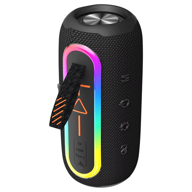 Flip 6 Max Portable Blue Tooth 5.3 Wireless Speaker Rgb Led Lighting Usb Aux Multifunctional Fm Radio Clear Sound Outdoor Use