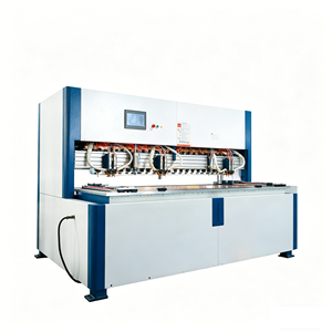 Machine de soudage CNC pour portes en verre à 28 têtes avec système servo pneumatique, adaptée aux châssis et aux meubles en acier. - Product Image 2