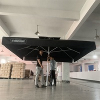 Disesuaikan Ukuran Besar Umbrella Besar Luar Ruangan Payung Bir Kopi Bar Payung Teleskopik Teras