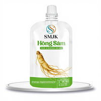 Esens Ginseng Merah Tradisional Ekstrak Cair 60ml Rasa Manis, Kemasan Portabel, Ekstrak Ginseng Merah, Jujube Merah, dan Wolfberry untuk Kesehatan Darah