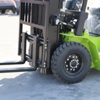 Chariot élévateur diesel 3 tonnes, fabrication chinoise, équipement industriel avec déplacement latéral pour usine, 3 mâts, hauteur de levage 4,5 m, CE ISO