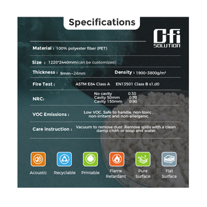 Panel Acústico Reflectante Profesional <span class=keywords><strong>de</strong></span> Fábrica, Panel Acústico Redondo <span class=keywords><strong>de</strong></span> PET, <span class=keywords><strong>el</strong></span> Más Popular para Absorción <span class=keywords><strong>de</strong></span> Sonido - Product Image 4
