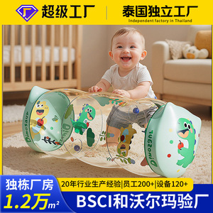 Andador Inflable Azul para Bebés con Campana, Juguete para Gatear y Aprender Temprano, Diseño de Dibujos Animados para Niños - Product Image 5